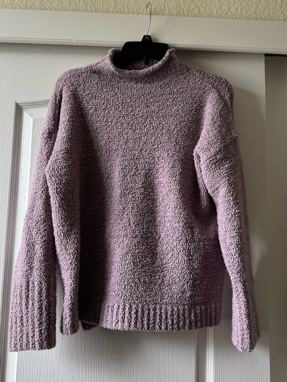 Cozy Mock Neck Women’s Sweater in Lilac